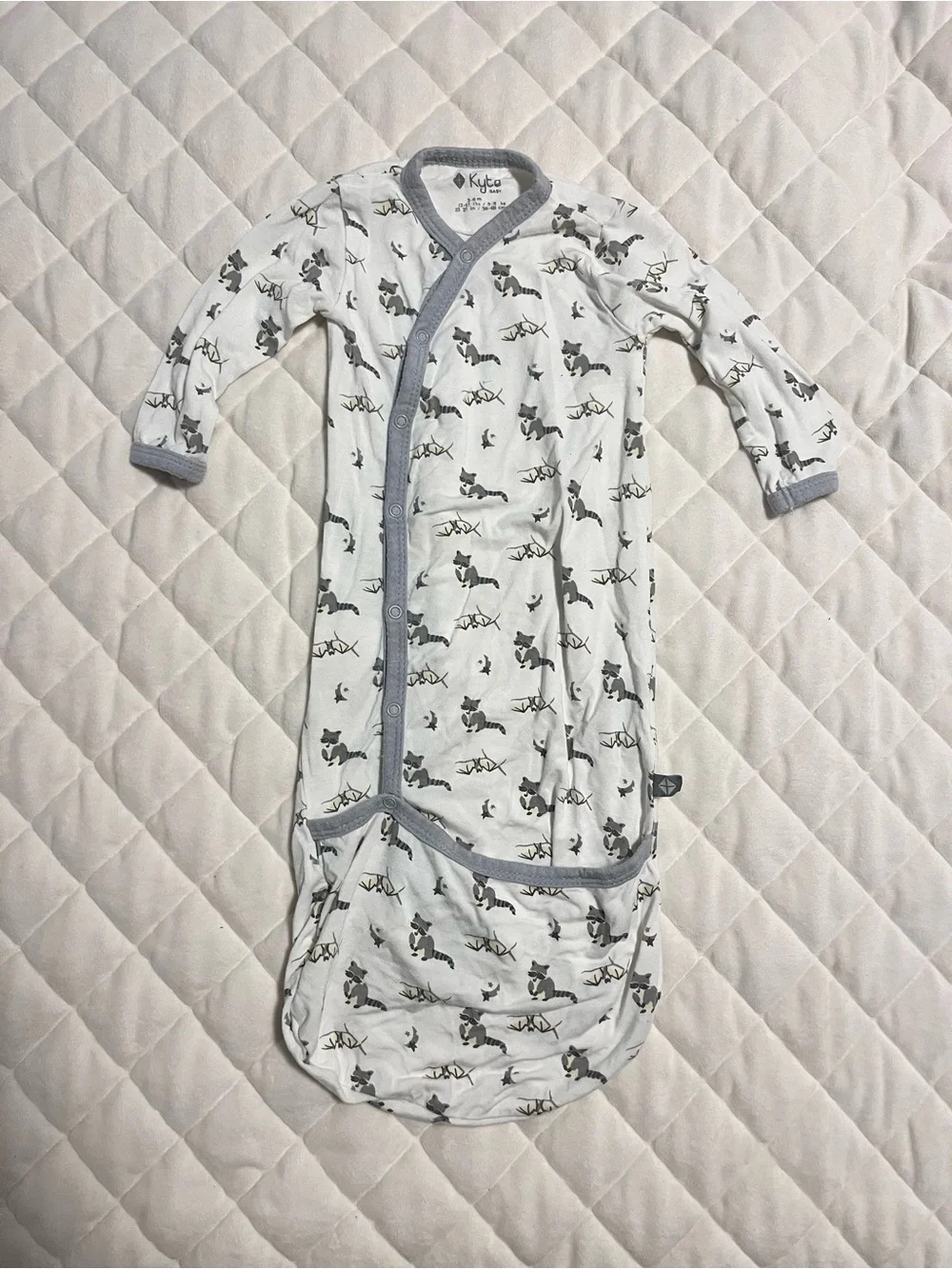 Kyte Baby Bamboo OG Snap Retired Twilight Print Bundler Layette Sack Gown 3-6 mo